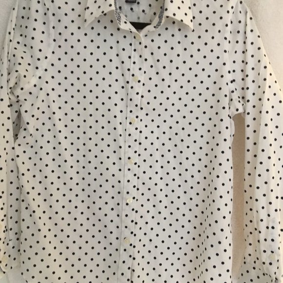 Chaps polka-dot blouse - dressy or casual - Picture 1 of 5